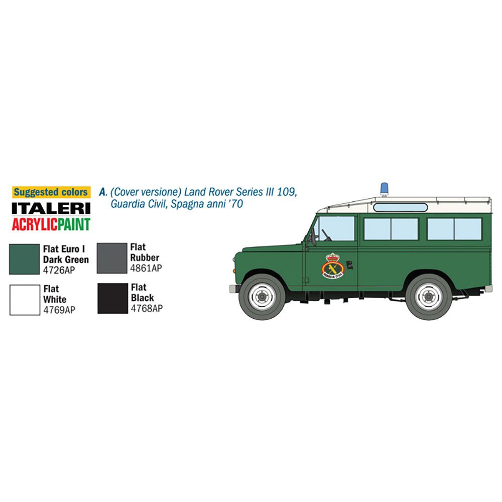 ITALERI 1/35 LAND ROVER SERIES III 109 "GUARDIA CIVIL"