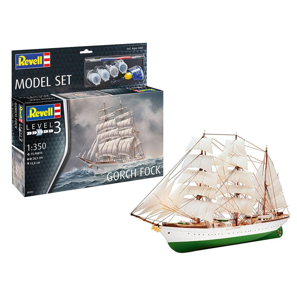 REVELL 1/350 MODEL SET GORCH FOCK