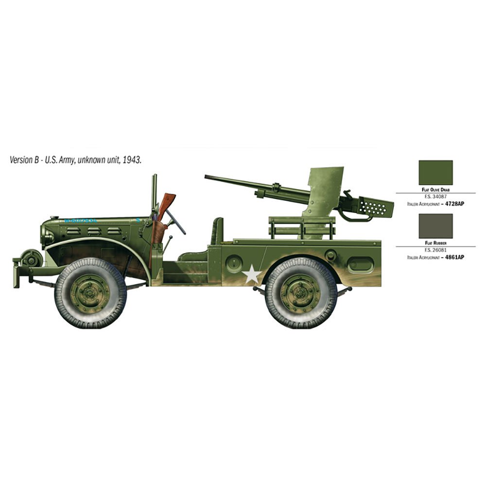 ITALERI 1/35 M6 GUN MOTOR CARRIAGE WC-55
