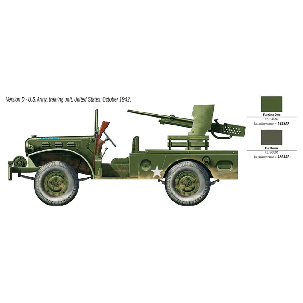 ITALERI 1/35 M6 GUN MOTOR CARRIAGE WC-55