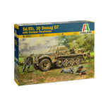 ITALERI 1/35 SD.KFZ 10 DEMAG D7 HALF-TRACK W/GREMAN PARATROOPS