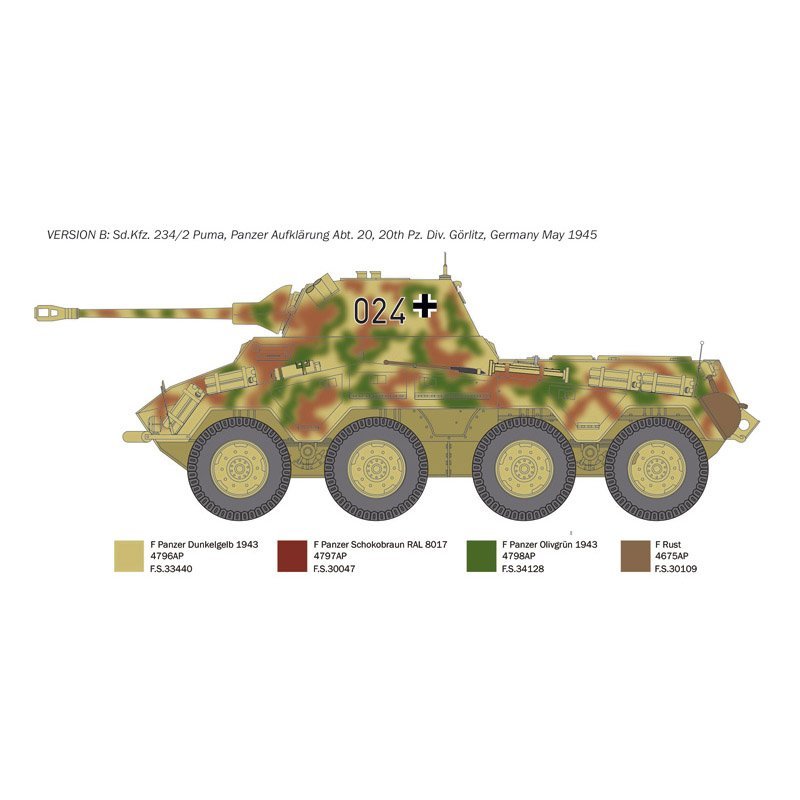 ITALERI 1/35 SD.KFZ 234/2 PUMA