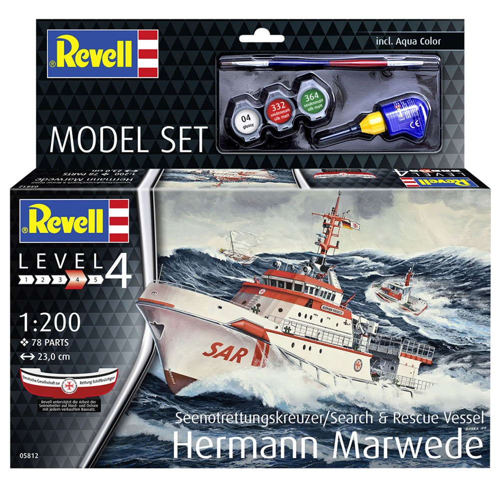 REVELL 1/200 MODEL SET SEENOTRUZER HERMANN MARWEDE