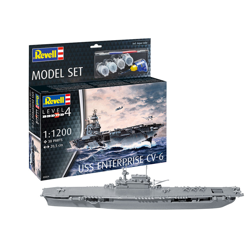 REVELL 1/1200 MODEL SET USS ENTERPRISE CV-6