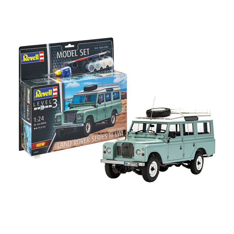 REVELL 1/24 MODEL SET LAND ROVER SERIES III LWB STATION WAGON
