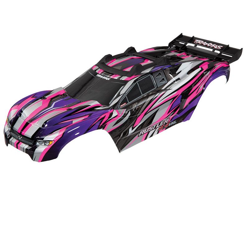 TRAXXAS BODY RUSTLER 4X4 VXL PINK
