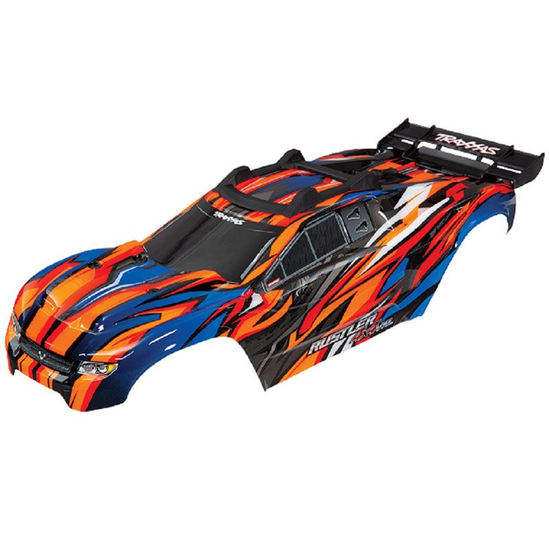 TRAXXAS BODY RUSTLER 4X4 VXL ORANGE