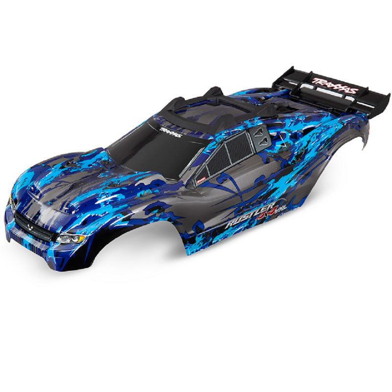 TRAXXAS BODY RUSTLER 4X4 SILVER