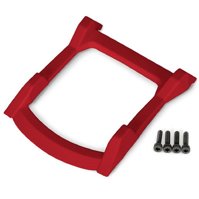 TRAXXAS SKID PLATE ROOF (BODY) (RED) 3X12MM CS (4)