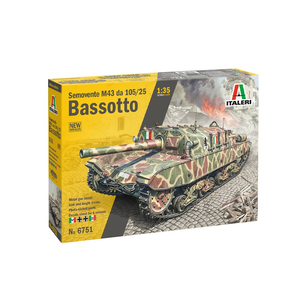 ITALERI 1/35 SEMOVENTE M43 BASSOTTO