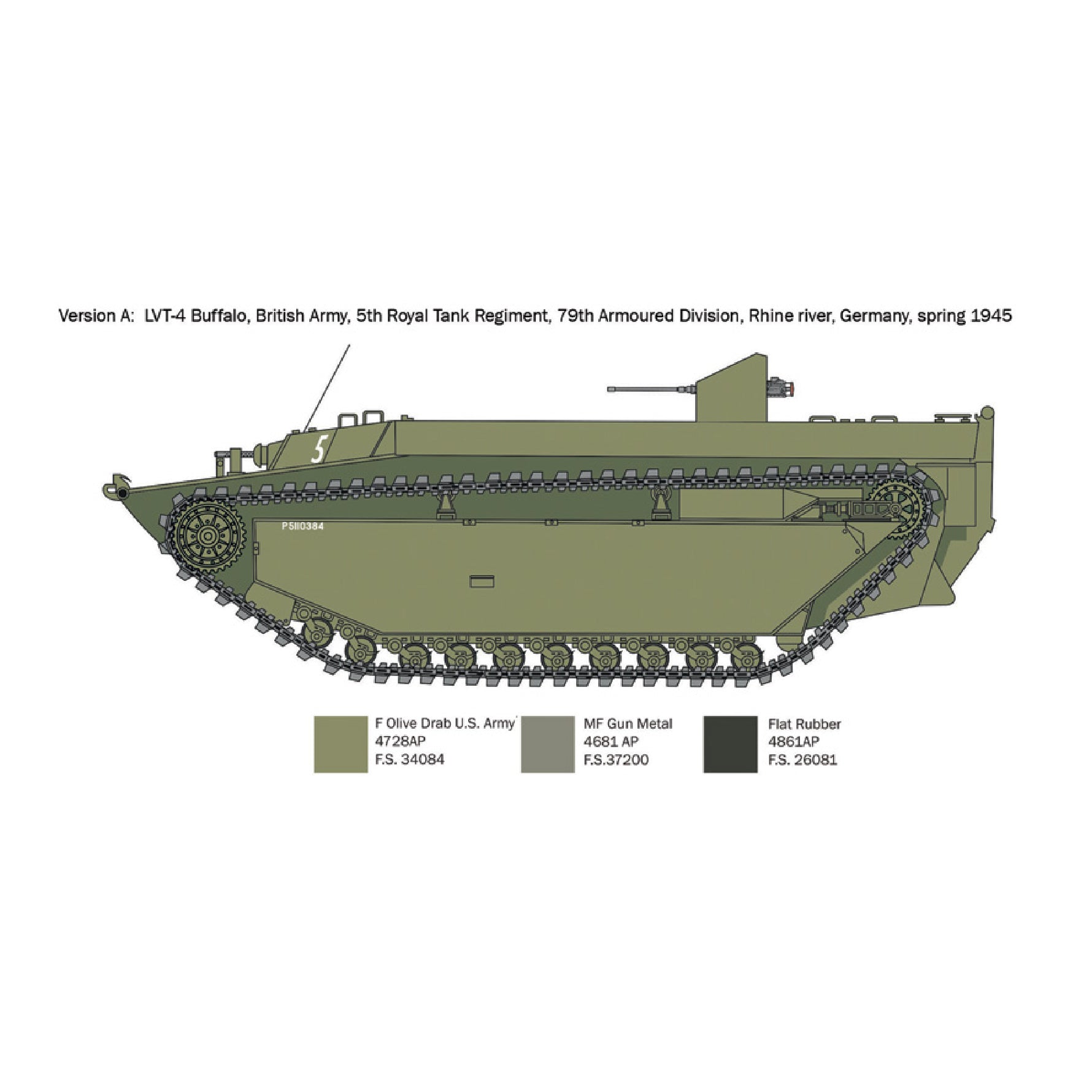 ITALERI 1/35 LVT-4 WATER BUFFALO (ETO)