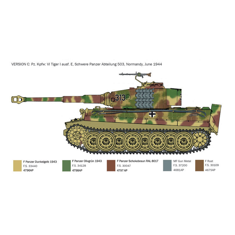 ITALERI 1/35 PANZERKAMPFWAGEN VI TIGER I AUSF. E - D-DAY 80TH ANNIVERSARY