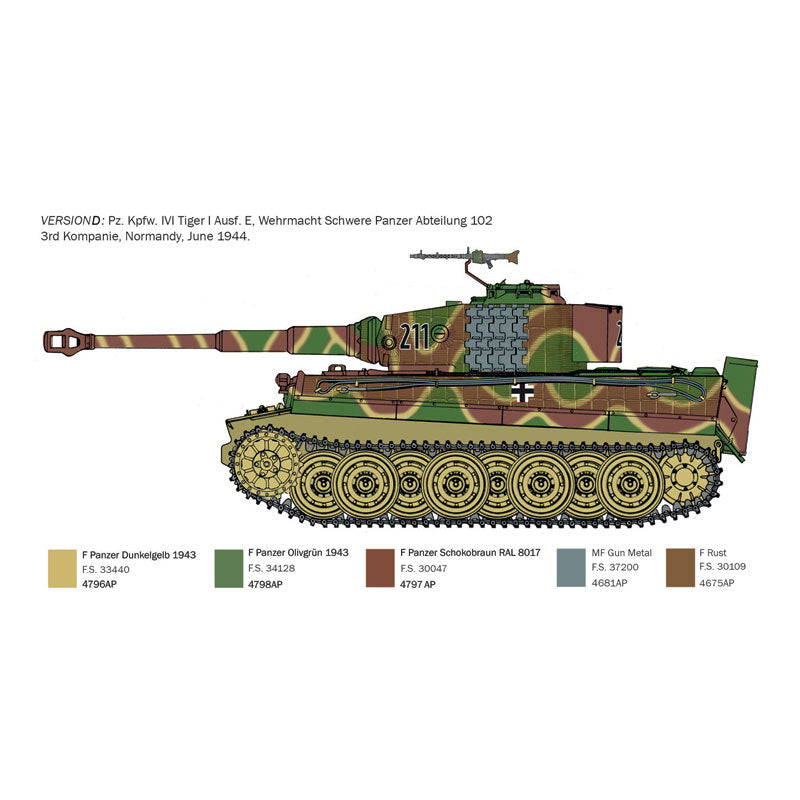 ITALERI 1/35 PANZERKAMPFWAGEN VI TIGER I AUSF. E - D-DAY 80TH ANNIVERSARY