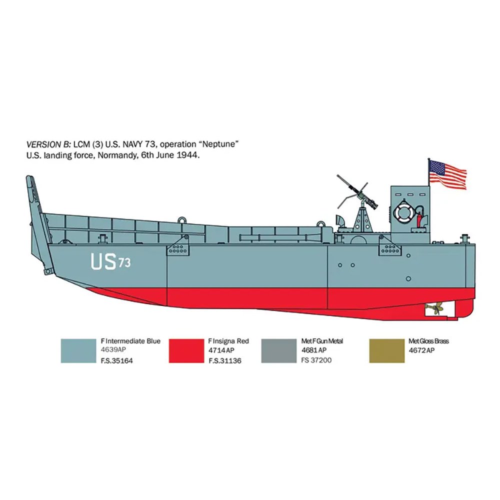 ITALERI 1/35 LCM 3 LANDING CRAFT MECHANIZED