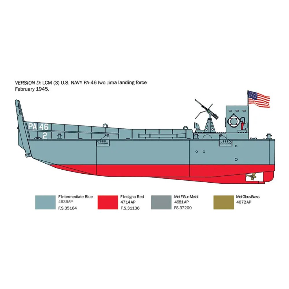 ITALERI 1/35 LCM 3 LANDING CRAFT MECHANIZED