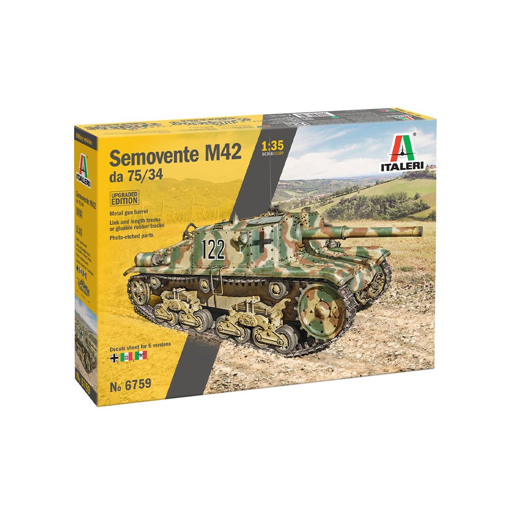 ITALERI 1/35 SEMOVENTE M42 DA 75/34 UPGRADED EDITION