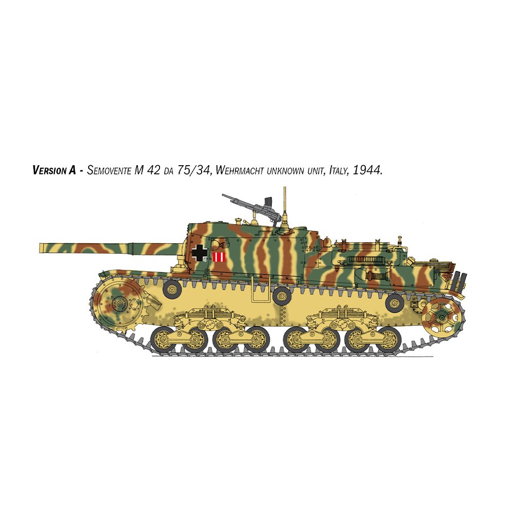 ITALERI 1/35 SEMOVENTE M42 DA 75/34 UPGRADED EDITION