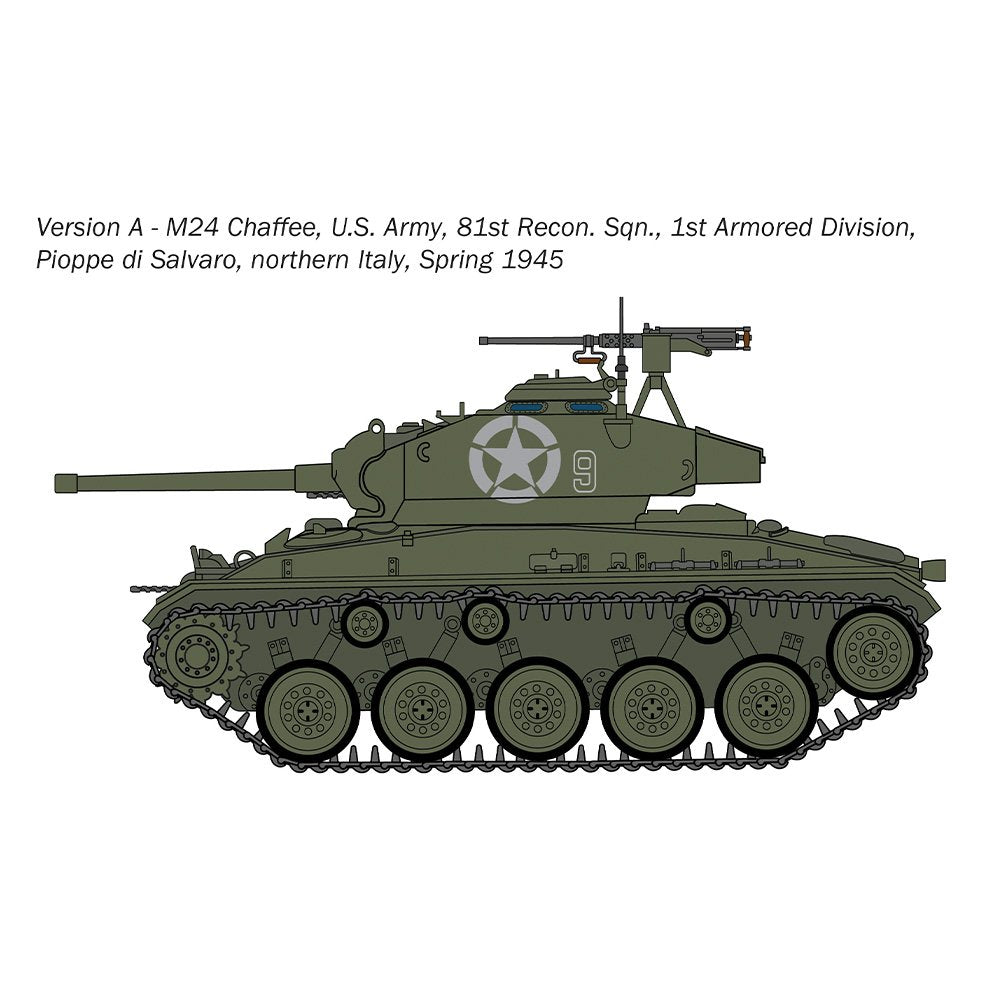 ITALERI 1/35 M24 CHAFFEE U.S. LIGHT TANK