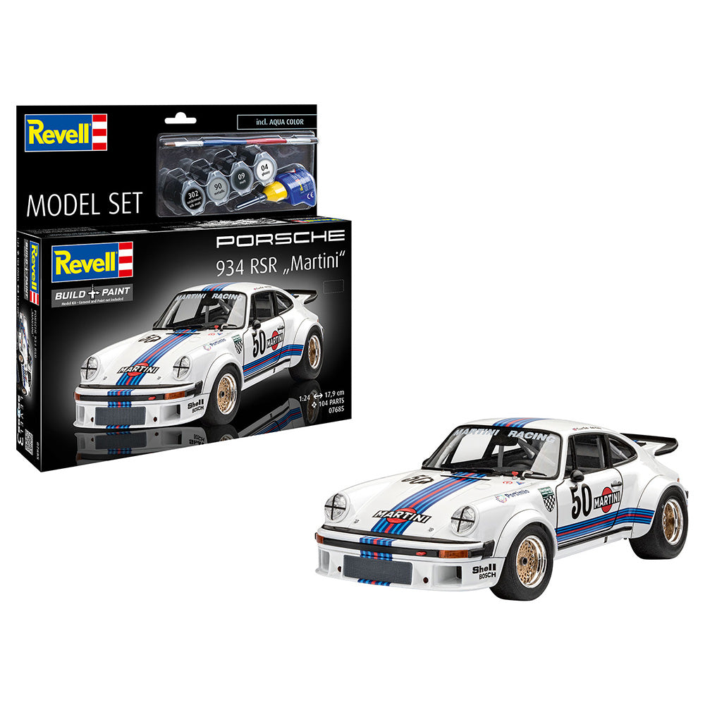 REVELL 1/24 MODEL SET PORSCHE 934 RSR MARTINI