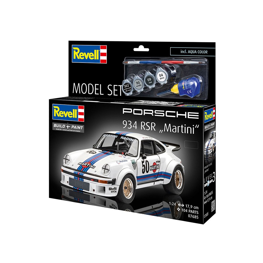 REVELL 1/24 MODEL SET PORSCHE 934 RSR MARTINI