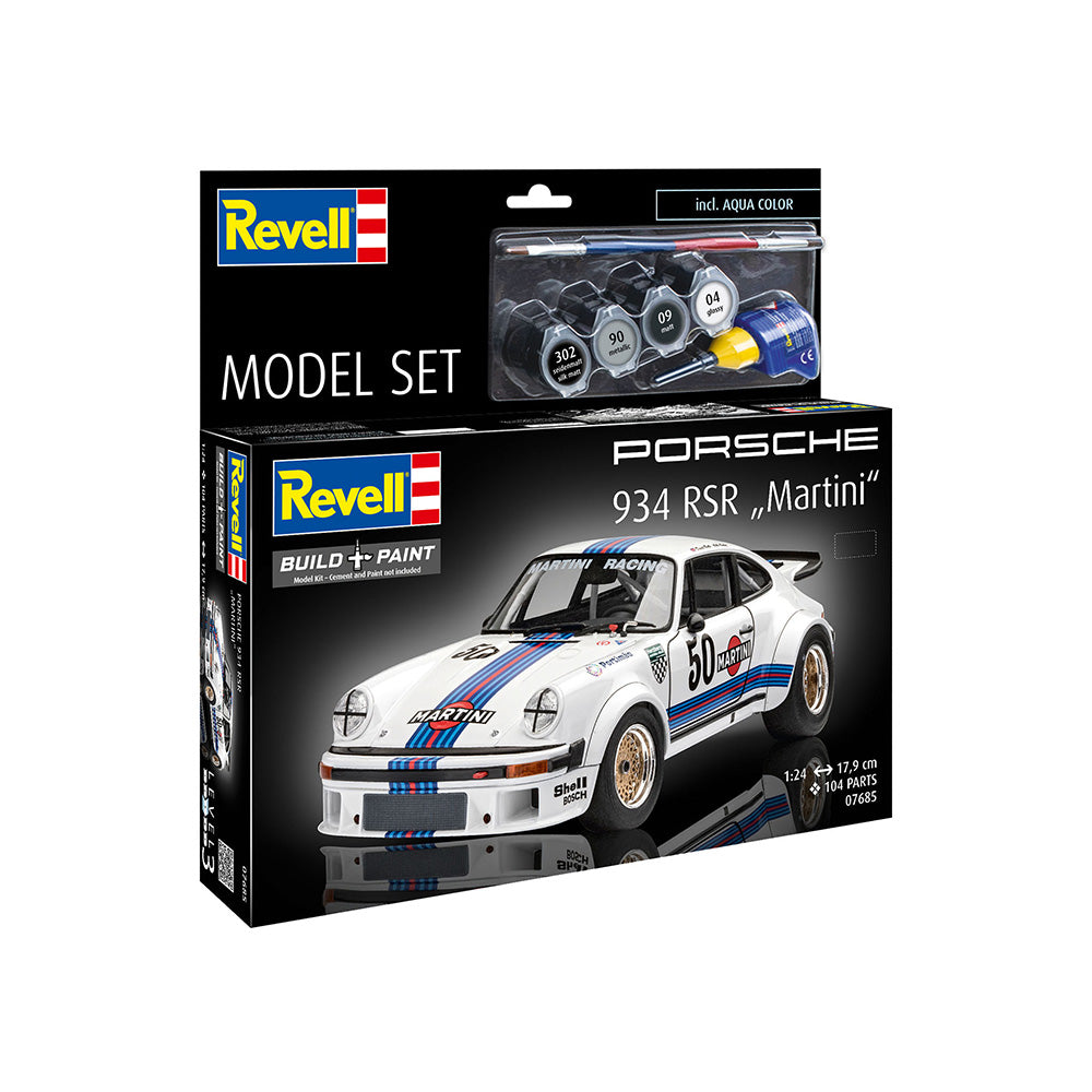 REVELL 1/24 MODEL SET PORSCHE 934 RSR MARTINI
