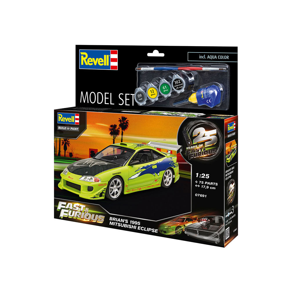 REVELL 1/25 MODEL SET FAST AND FURIOUS - BRIAN'S 1995 MITSUBISHI ECLIPSE