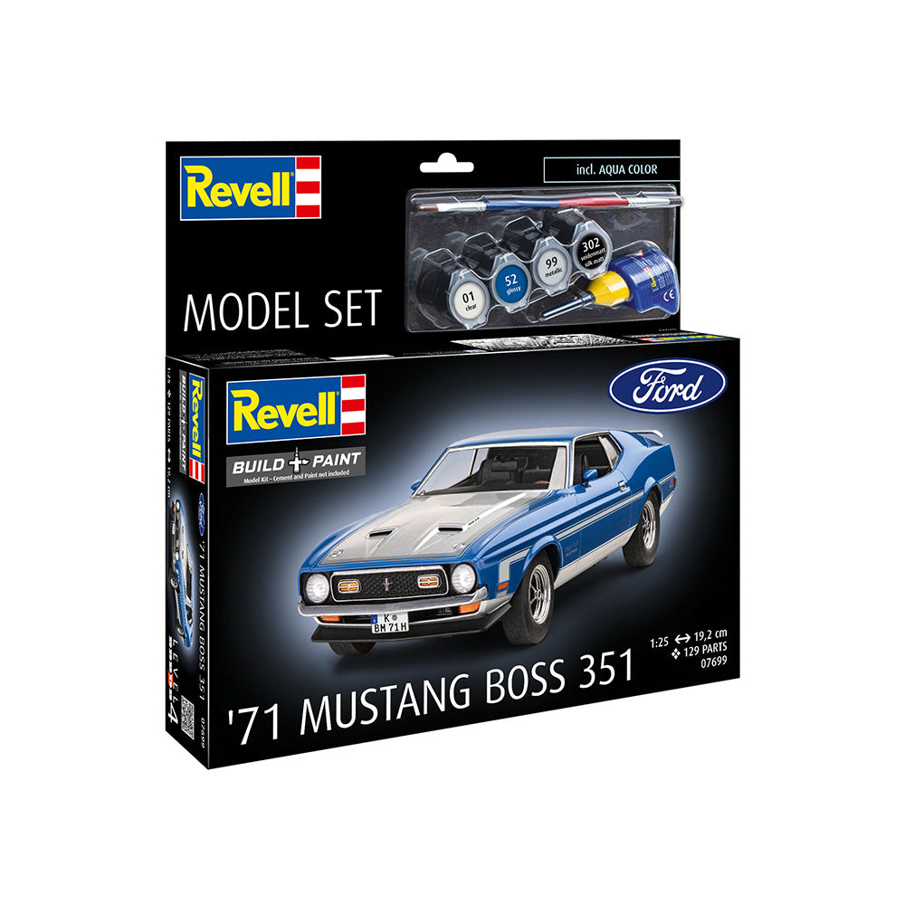 REVELL 1/25 MODEL SET 1971 FORD MUSTANG BOSS 351