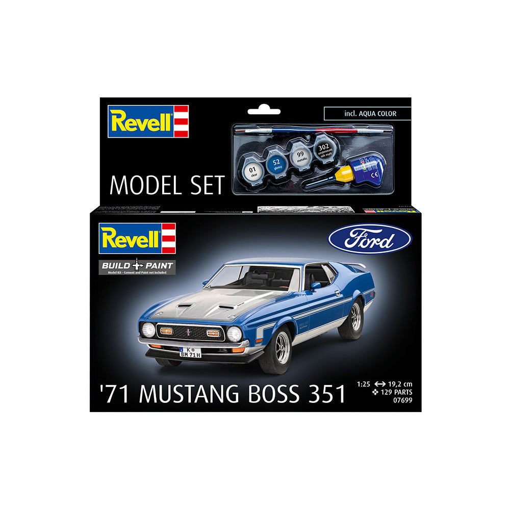 REVELL 1/25 MODEL SET 1971 FORD MUSTANG BOSS 351