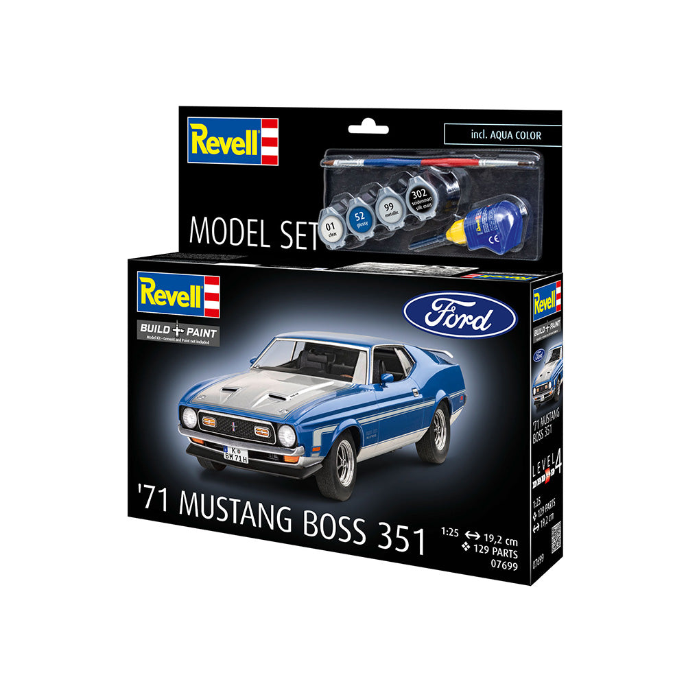REVELL 1/25 MODEL SET 1971 FORD MUSTANG BOSS 351