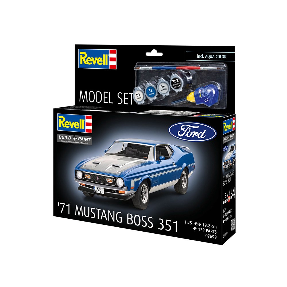 REVELL 1/25 MODEL SET 1971 FORD MUSTANG BOSS 351