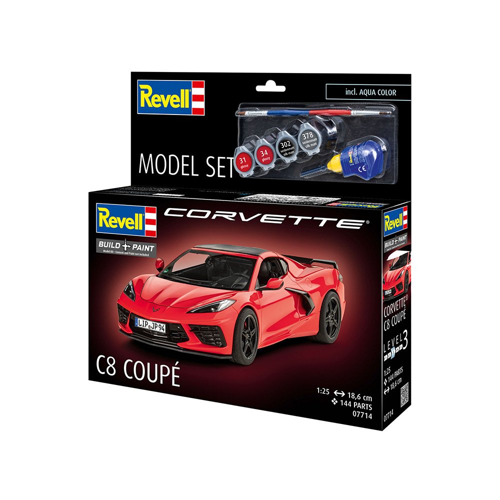 REVELL 1/25 MODEL SET CORVETTE C8 COUPE