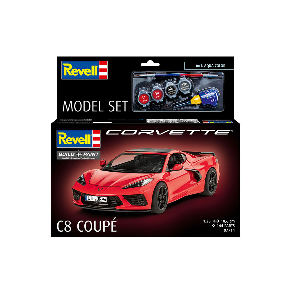 REVELL 1/25 MODEL SET CORVETTE C8 COUPE