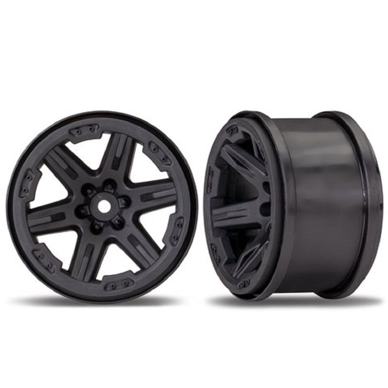 TRAXXAS WHEELS RXT 2.8'BLK (2)