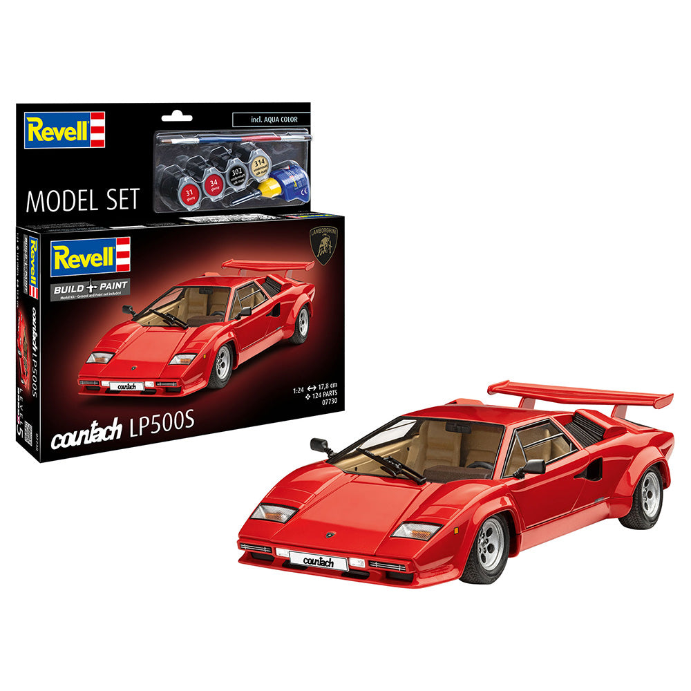 REVELL 1/24 MODEL SET LAMBORGHINI COUNTACH LP500S