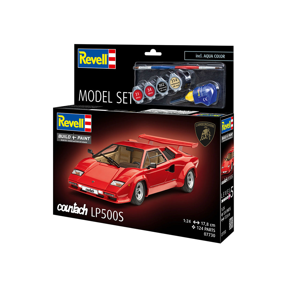 REVELL 1/24 MODEL SET LAMBORGHINI COUNTACH LP500S