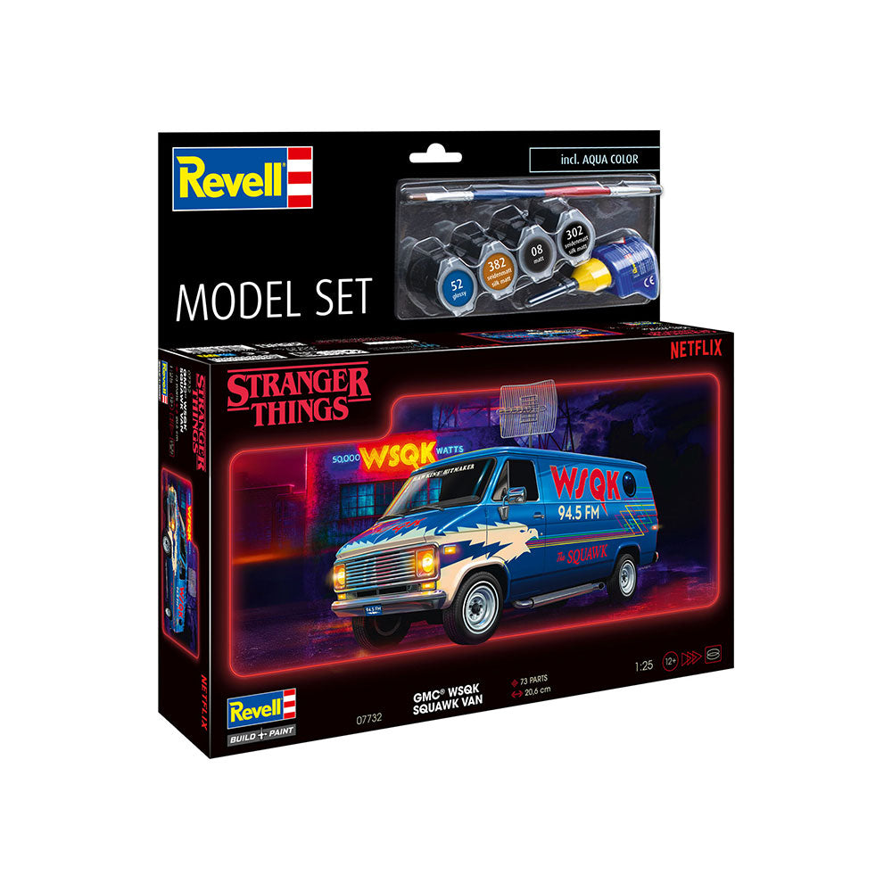 REVELL 1/25 MODEL SET SQUAWK VAN - STRANGER THINGS