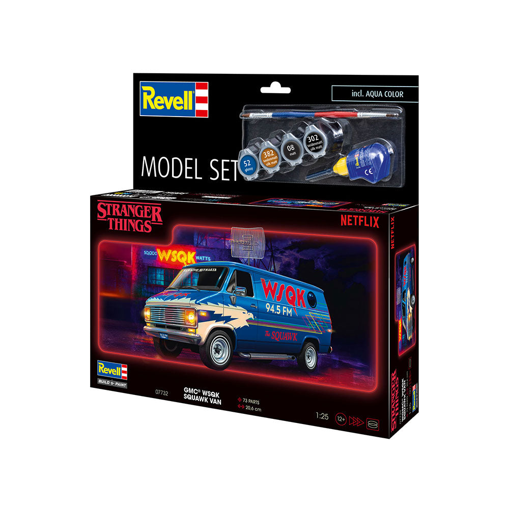 REVELL 1/25 MODEL SET SQUAWK VAN - STRANGER THINGS