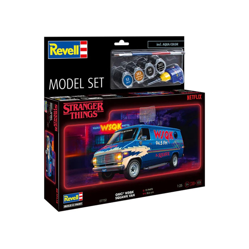 REVELL 1/25 MODEL SET SQUAWK VAN - STRANGER THINGS