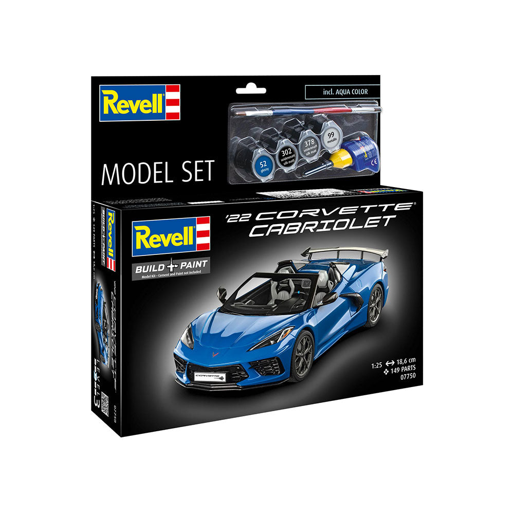 REVELL 1/25 MODEL SET CORVETTE C8 CABRIOLET