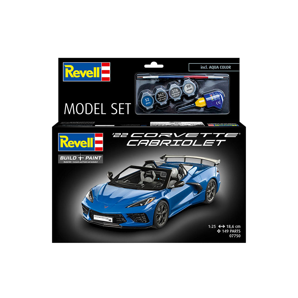 REVELL 1/25 MODEL SET CORVETTE C8 CABRIOLET