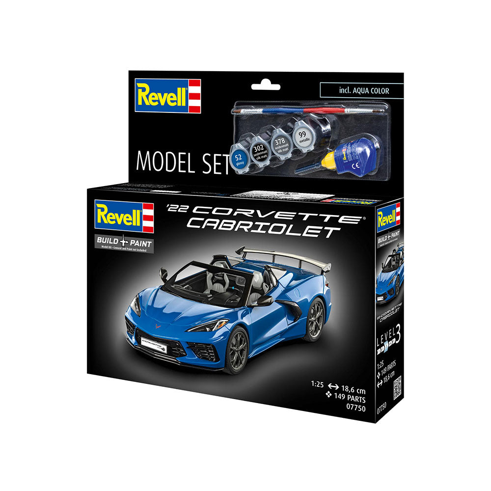 REVELL 1/25 MODEL SET CORVETTE C8 CABRIOLET