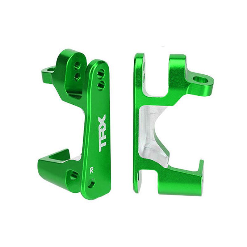 TRAXXAS  CASTER BLOCKS GREEN-ANOD L&R