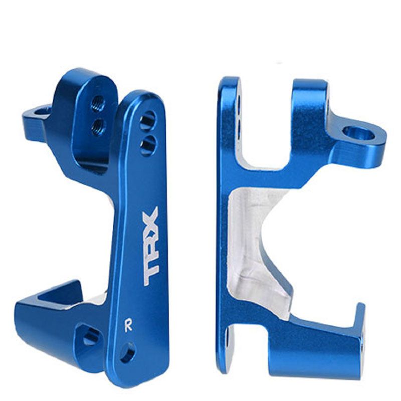 TRAXXAS  CASTER BLOCKS  BLUE ANODIZED L&R