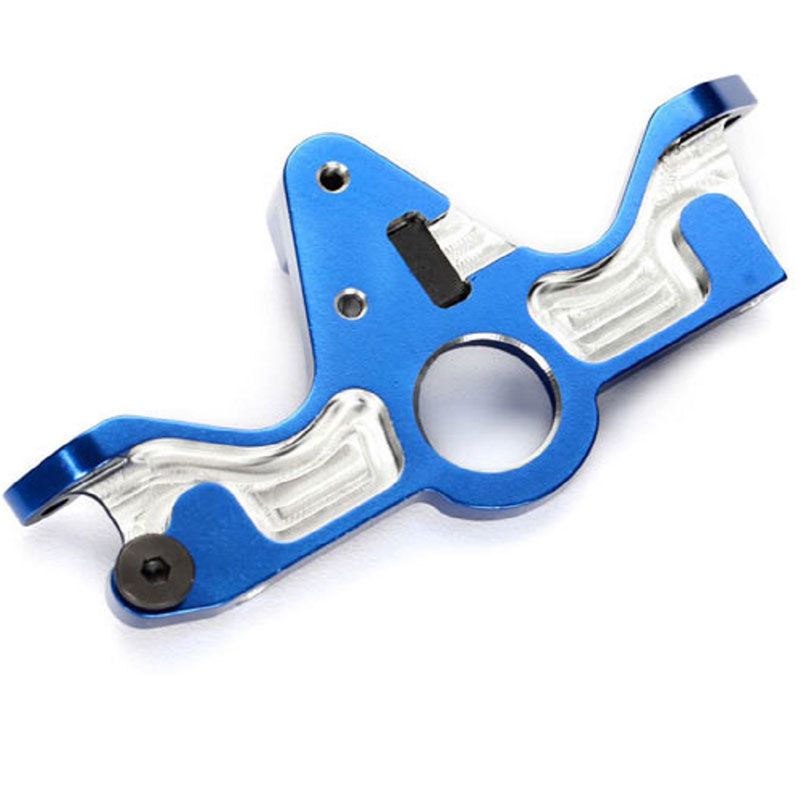 TRAXXAS MOTOR MOUNT BLUE ANODIZES SLASH