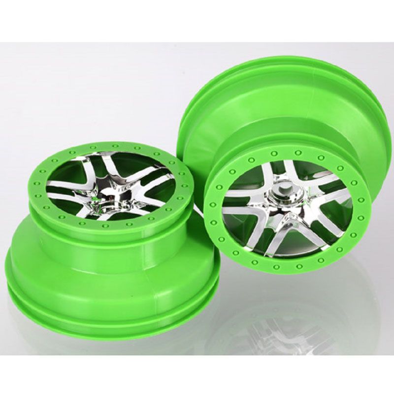 TRAXXAS WHEELS SCT SPLIT-SPOKE CHR GR BEADLOCK