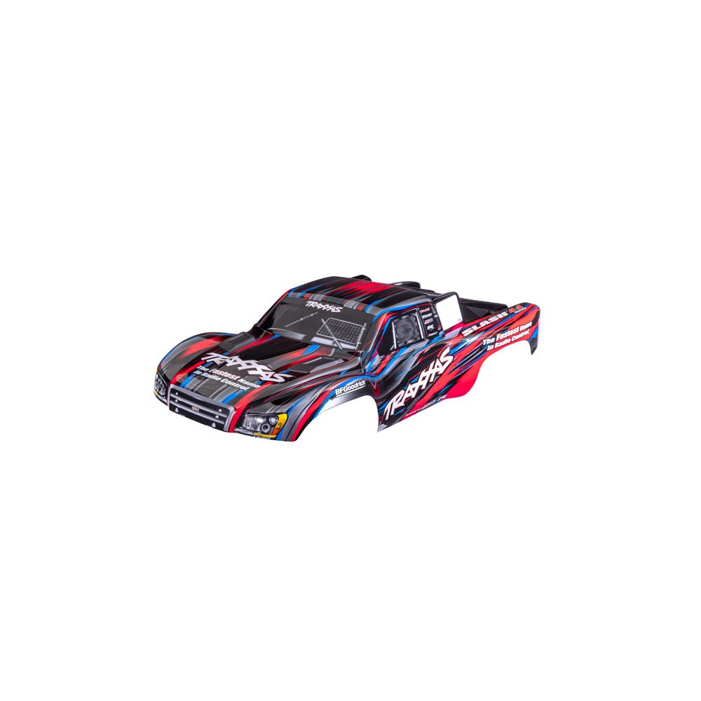 TRAXXAS BODY SLASH 4X4 RED COMPLETE