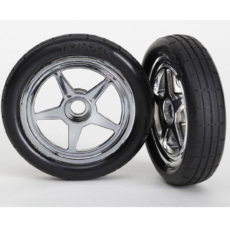 TRAXXAS TIRES & WHLS ASSEMB GLUE (5-SPOKE CHROME)