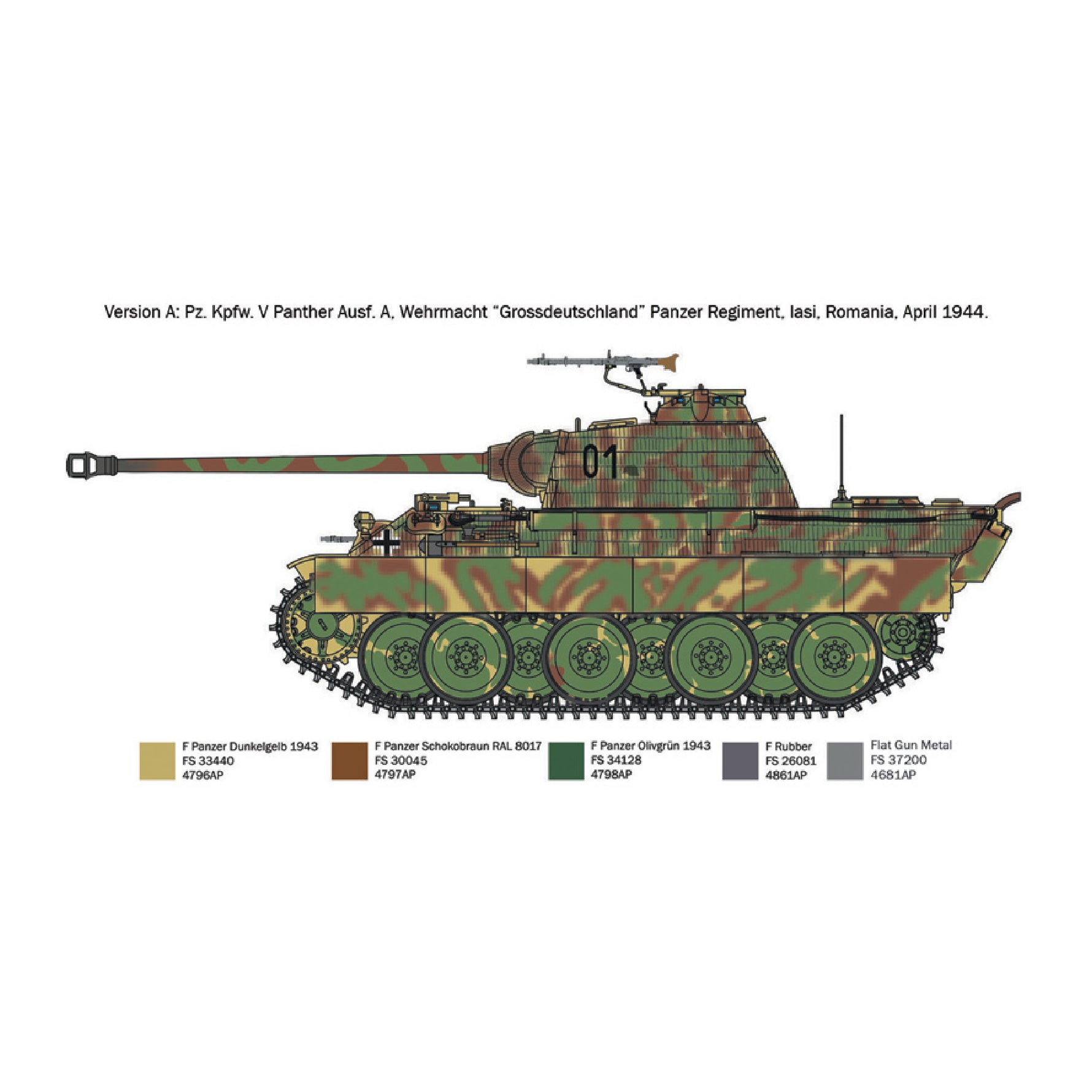 ITALERI 1/72 PANZERKAMPFWAGEN V PANTHER AUSF.A
