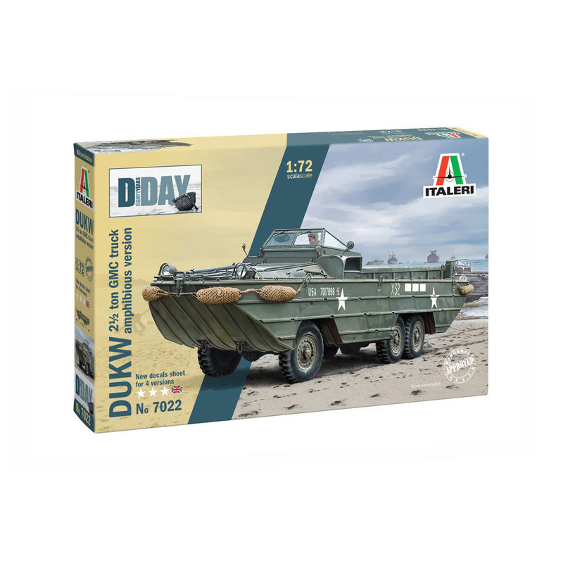 ITALERI 1/72 DUKW2 1/2 TON GMC AMPHIBIOUS TRUCK "D-DAY 80TH ANNIVERSARY"