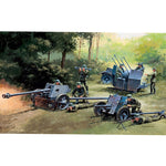 ITALERI 1/72 GERMAN GUNS SET - PAK35/PAK40/FLAK38